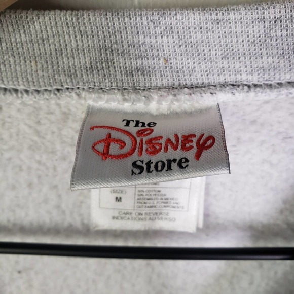 Vintage The Disney Store Eeyore Graphic Crew Neck Sweatshirt M Heathered Grey - Picture 4 of 9